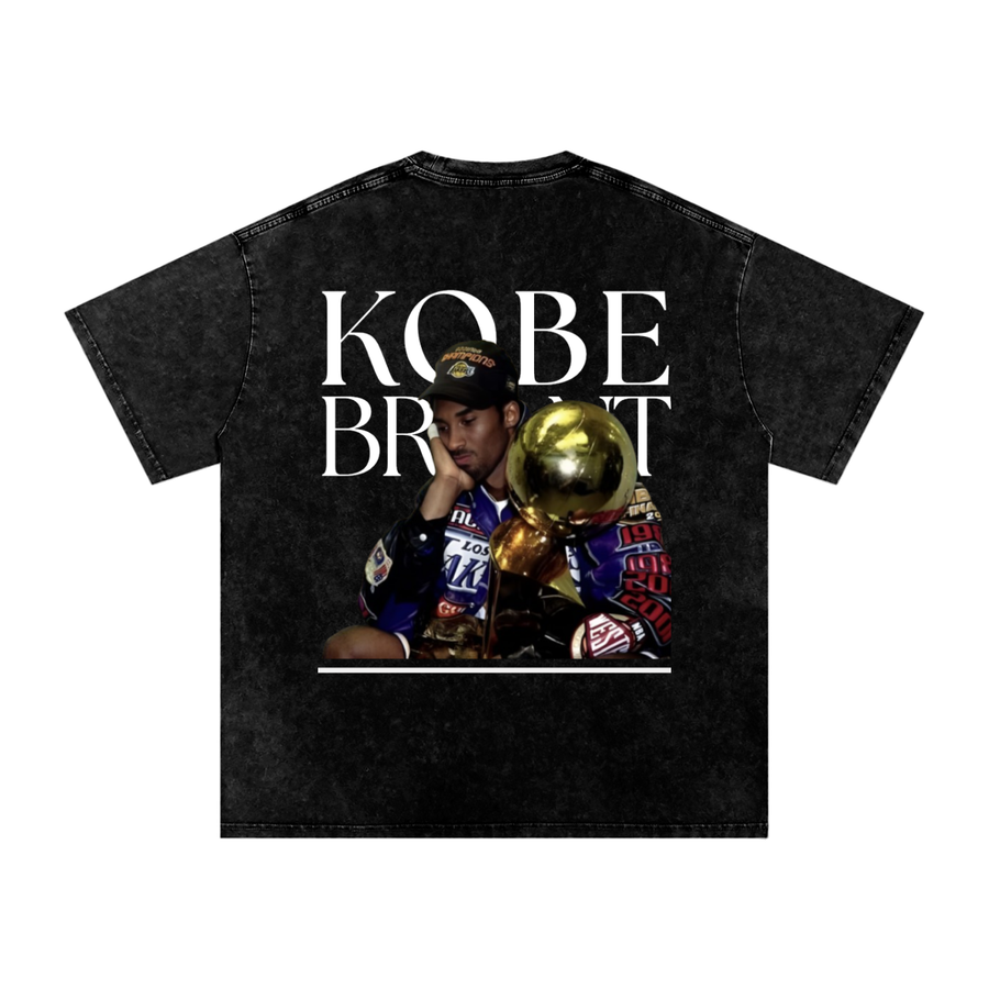 Kobe Bryant Snow Washed Oversized Cotton T-Shirt