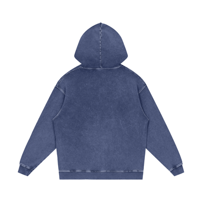 "The Essentials" Snow Washed Loose Cotton Hoodie