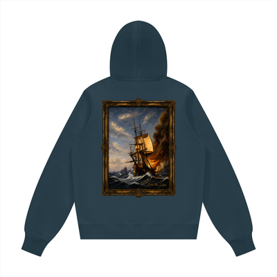 "Burn The Boats" Unisex Fleece Regular Hoodie (Runs Small)