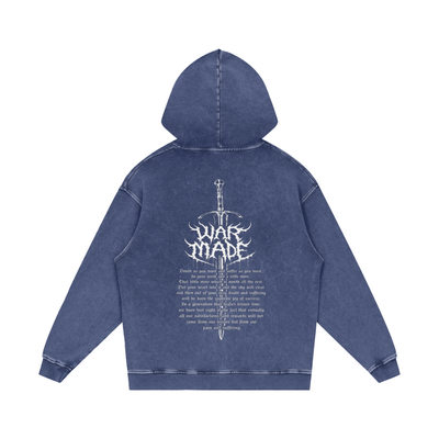 The Sword Snow Washed Loose Cotton Hoodie