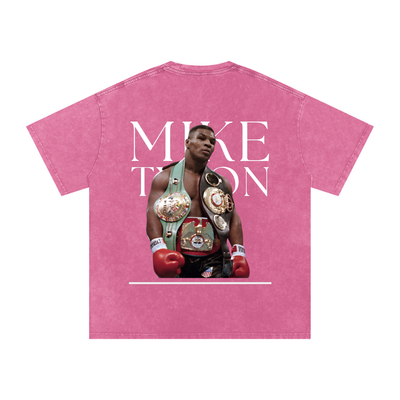 Mike Tyson Snow Washed Oversized Cotton T-Shirt