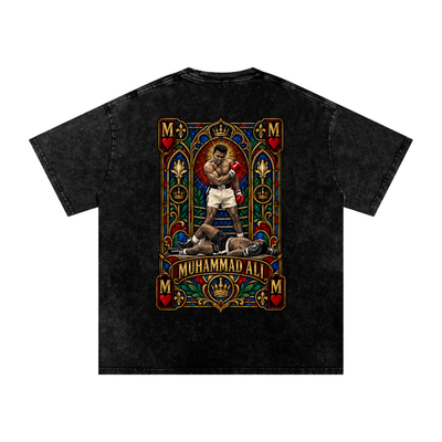 "Stained Glass" ALI Snow Washed Oversized Cotton T-Shirt
