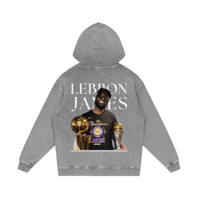 Lebron James Snow Washed Loose Cotton Hoodie