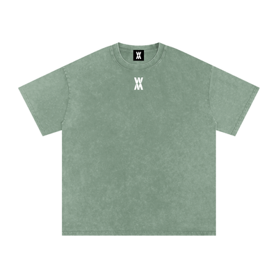 "Burn The Boats" Snow Washed Oversized Cotton T-Shirt