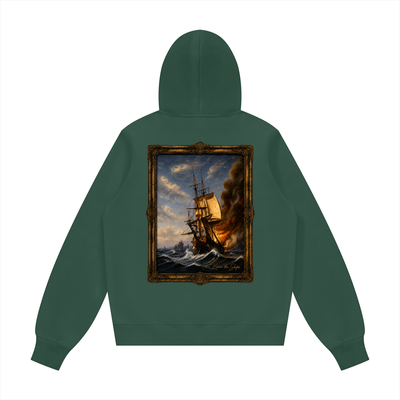 "Burn The Boats" Unisex Fleece Regular Hoodie (Runs Small)