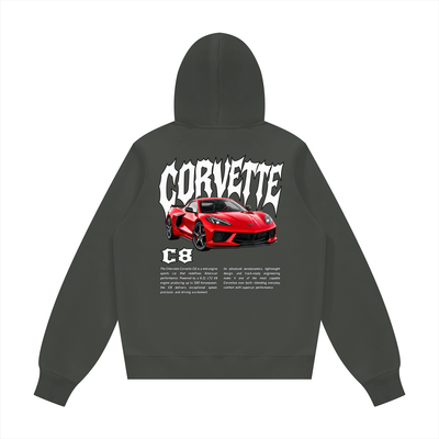 Corvette C8 Unisex Fleece Hoodie (Runs Small)
