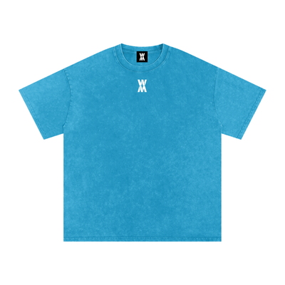 "Hard Work & God's Work" Snow Washed Oversized Cotton T-Shirt