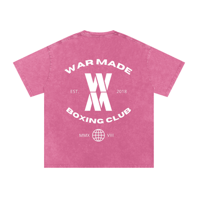 War Made Boxing Club Snow Washed Oversized Cotton T-Shirt