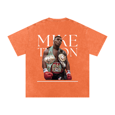 Mike Tyson Snow Washed Oversized Cotton T-Shirt