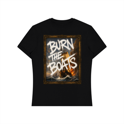 Graffiti "Burn The Boats" Unisex Slim Fit T-Shirt