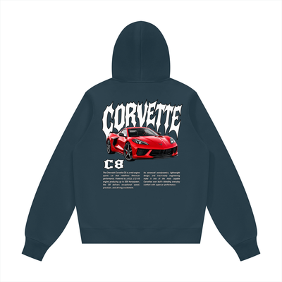 Corvette C8 Unisex Fleece Hoodie (Runs Small)