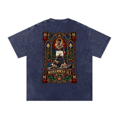 "Stained Glass" ALI Snow Washed Oversized Cotton T-Shirt
