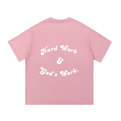 "Hard Work & God's Work" Essential Cotton T-Shirt