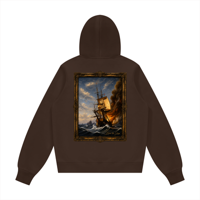 "Burn The Boats" Unisex Fleece Regular Hoodie (Runs Small)