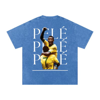 Pelé Snow Washed Oversized Cotton T-Shirt