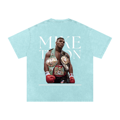 Mike Tyson Snow Washed Oversized Cotton T-Shirt
