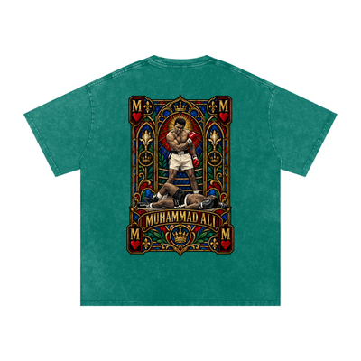 "Stained Glass" ALI Snow Washed Oversized Cotton T-Shirt