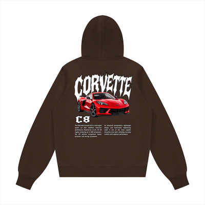 Corvette C8 Unisex Fleece Hoodie (Runs Small)