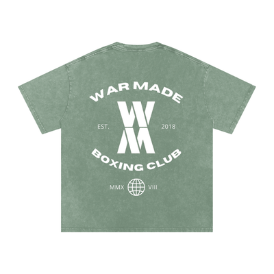 War Made Boxing Club Snow Washed Oversized Cotton T-Shirt