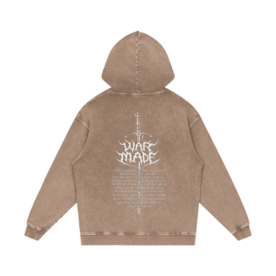 The Sword Snow Washed Loose Cotton Hoodie