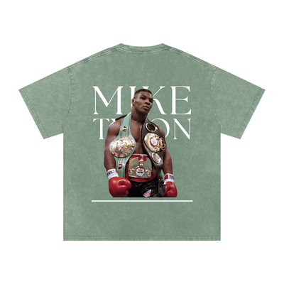 Mike Tyson Snow Washed Oversized Cotton T-Shirt