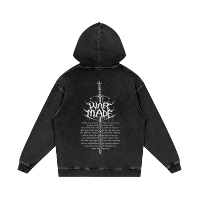 The Sword Snow Washed Loose Cotton Hoodie
