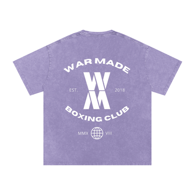 War Made Boxing Club Snow Washed Oversized Cotton T-Shirt