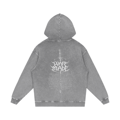 The Sword Snow Washed Loose Cotton Hoodie