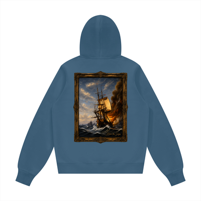 "Burn The Boats" Unisex Fleece Regular Hoodie (Runs Small)