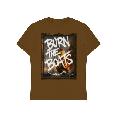 Graffiti "Burn The Boats" Unisex Slim Fit T-Shirt