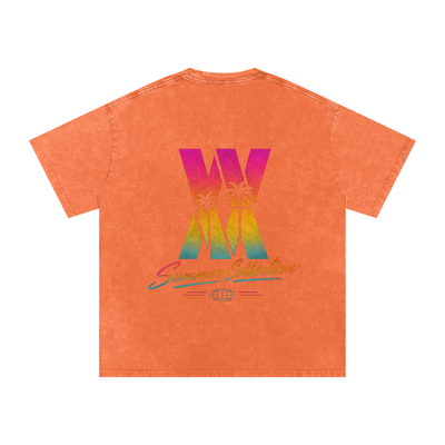 Miami Vice Snow Washed Oversized Cotton T-Shirt
