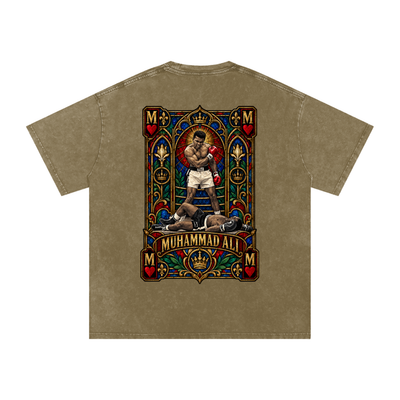 "Stained Glass" ALI Snow Washed Oversized Cotton T-Shirt