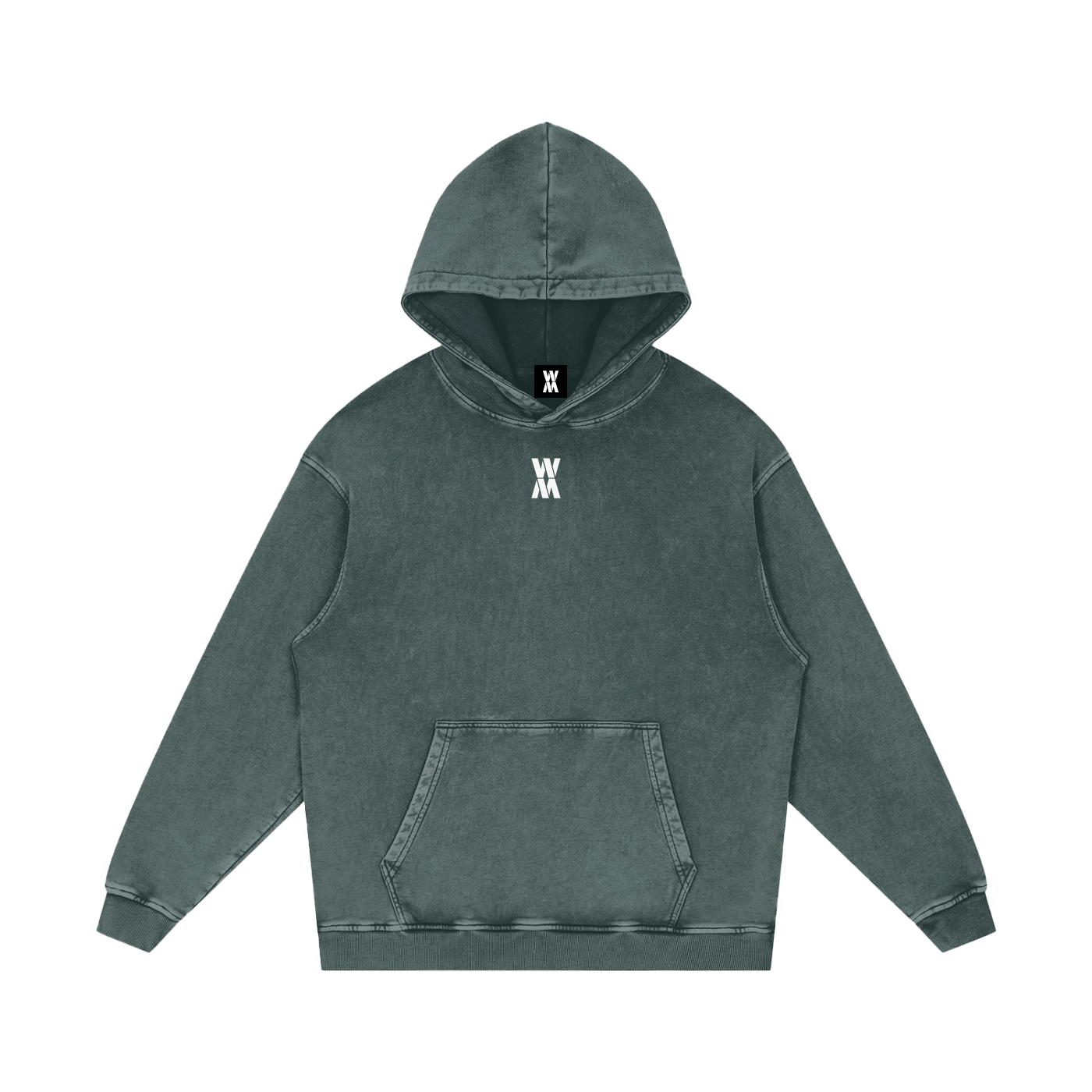 "Stained Glass" ALI Snow Washed Loose Cotton Hoodie