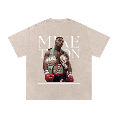 Mike Tyson Snow Washed Oversized Cotton T-Shirt