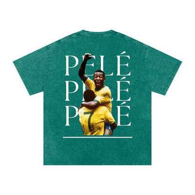 Pelé Snow Washed Oversized Cotton T-Shirt