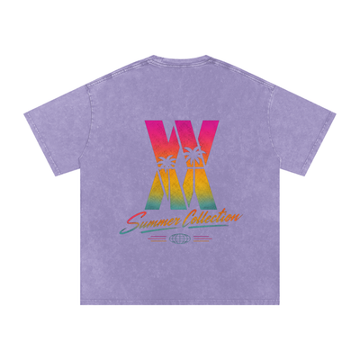 Miami Vice Snow Washed Oversized Cotton T-Shirt