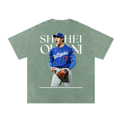 Shohei Ohtani Snow Washed Oversized Cotton T-Shirt