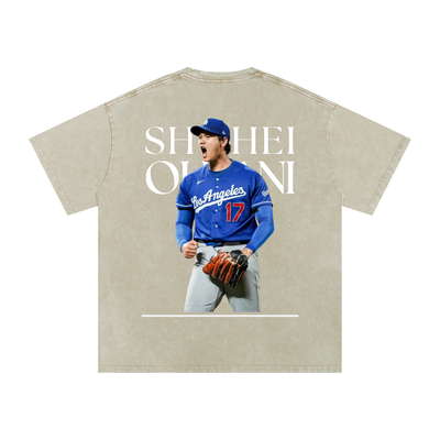 Shohei Ohtani Snow Washed Oversized Cotton T-Shirt