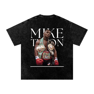 Mike Tyson Snow Washed Oversized Cotton T-Shirt