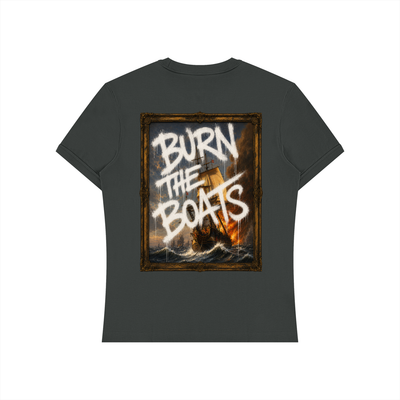 Graffiti "Burn The Boats" Unisex Slim Fit T-Shirt