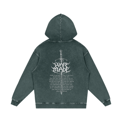The Sword Snow Washed Loose Cotton Hoodie