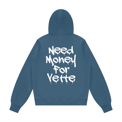 "Need Money For Vette" Unisex Fleece Regular Hoodie (Runs Small)