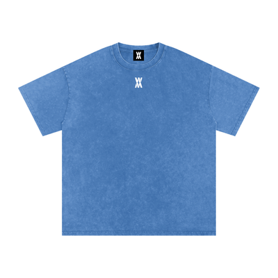 War Made Script Snow Washed Oversized Cotton T-Shirt