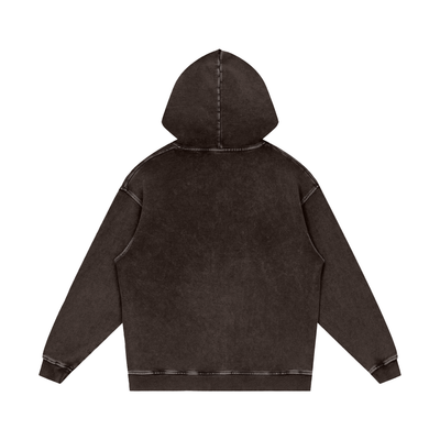 "The Essentials" Snow Washed Loose Cotton Hoodie