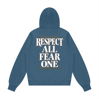 Respect All. Fear One. Unisex Fleece Regular Shoulder Hoodie (Runs Small)