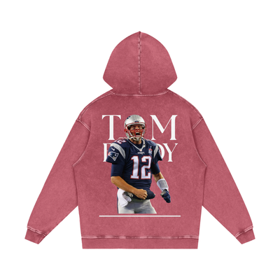 Tom Brady Snow Washed Loose Cotton Hoodie