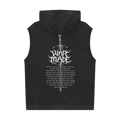 The Sword Snow Washed Sleeveless Hoodie