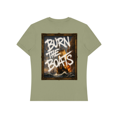 Graffiti "Burn The Boats" Unisex Slim Fit T-Shirt