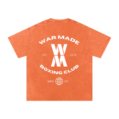 War Made Boxing Club Snow Washed Oversized Cotton T-Shirt