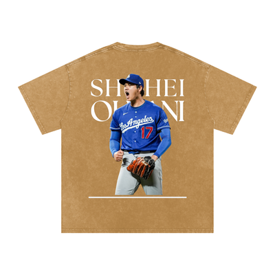 Shohei Ohtani Snow Washed Oversized Cotton T-Shirt